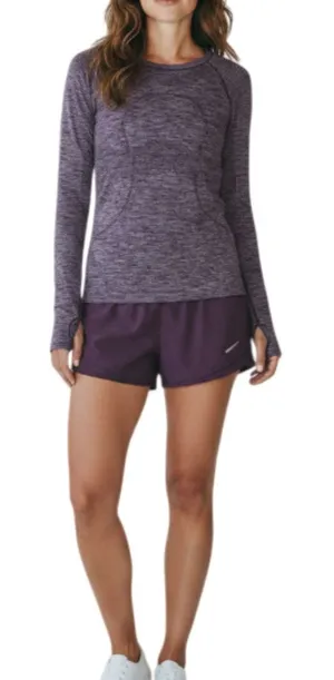 LULULEMON Swiftly Tech Long Sleeve Crew Top Sz 6 Burgundy Running Yoga Everyday thumbnail 1