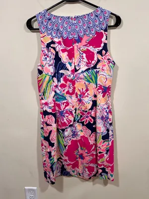 Lilly Pulitzer Fallon Shift Dress, Size 6 Tipping Point Floral EUC thumbnail 7
