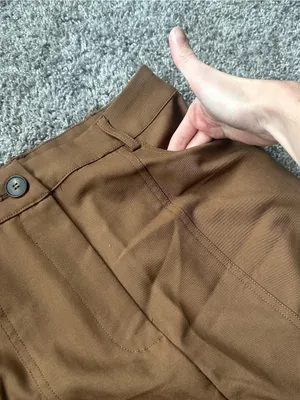 Moon River Camel Brown Maxi Skirt with Front Seam Detail thumbnail 3