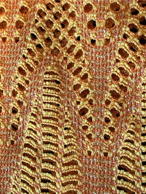 Luli Fama Obsession Cabana kimono sleeves dress, crochet knit, mustard yellow, M thumbnail 14