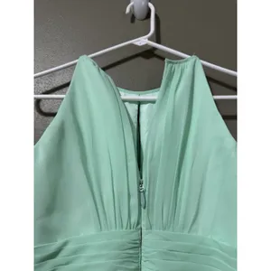 Azazie Women's Green‎ Dress Chiffon Bridesmaid Dress Size A2 Formal Sleeveless thumbnail 11