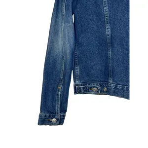 Anne Klein Women's Jacket Trucker Denim‎ Jeans Pocket Flap Button Up Blue Small thumbnail 9