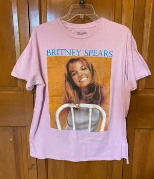 Britney Spears Pink Graphic T-shirt thumbnail 1