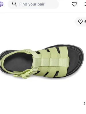 UGG Lime Green Platform Fisherman Sandals thumbnail 7