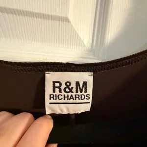R&M Richards Velvet Shift Dress Brown Large XL Pearl Chain Vintage‎ Cocktail thumbnail 3