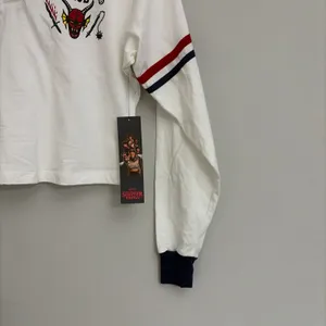 No Boundaries Stranger Things New! Hellfire Club Rugby Graphic Polo Size XXS thumbnail 4