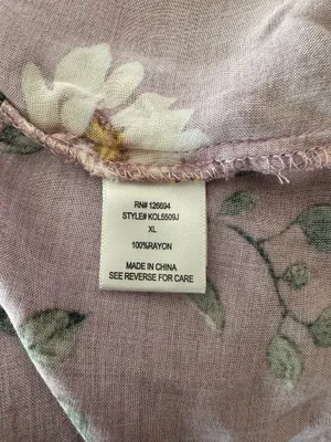Live to be Spoiled Purple floral maxi dress Size XL thumbnail 10