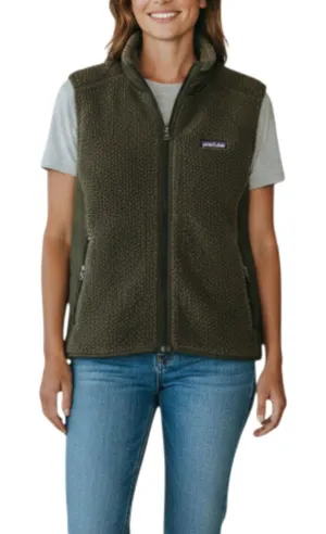 PATAGONIA Synchilla Classic Retro-X Fleece Vest Women M Green Outdoor Camping thumbnail 1