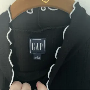 GAP Black Sweater Top Mock Neck thumbnail 2