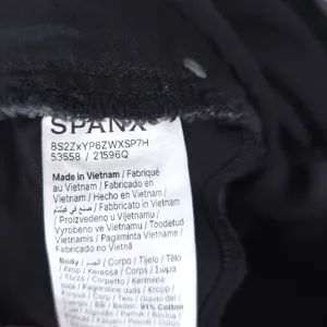 Spanx Shape Jeans Women XL Petite Black Authentic 360 90s Straight Leg 21596Q thumbnail 6