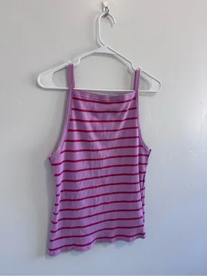 Free People We The Free Mia Tank Pink Striped XL thumbnail 4