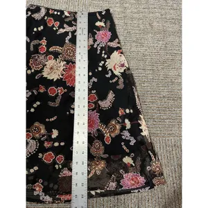 Vintage Black Floral Skirt Size Small Coquette Fairy Whimsigoth Y2K Sheer Lined thumbnail 6