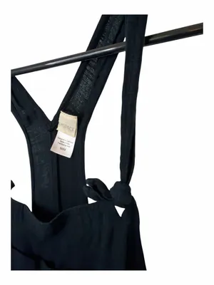 L Space Cali Girl Black Cotton Tie Strap Jumpsuit thumbnail 4