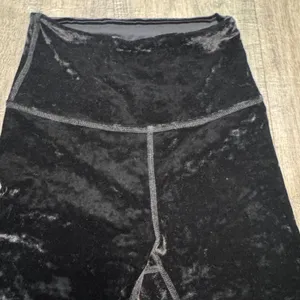 Beyond Yoga Crushed Velvet‎ High Waisted Leggings Black Athleisure Pants Small thumbnail 5