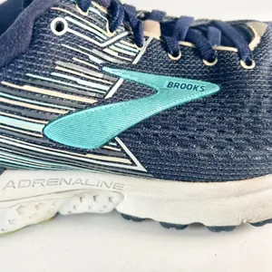 Brooks Adrenaline 19 Running Sneakers Walking Shoe Navy Blue Turquoise Women 7.5 thumbnail 9