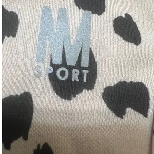 MM Sport Sports Bra Women Medium Tan Black Excellence Animal Print Racerback thumbnail 4