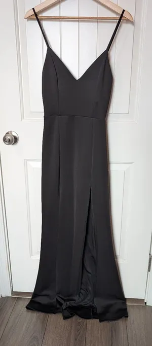 NWT Showpo. Dare to Dream Maxi Dress W2 Black thumbnail 1