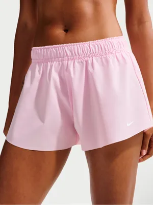 Nike One Small Mid-Rise 3" Brief-Lined Shorts Light Pink Preppy Active Outdoor thumbnail 1