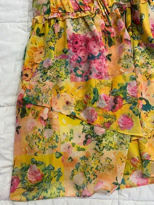 honey plum patterned dress thumbnail 3