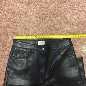 Aritzia Wilfred Womens Sz 4 The Melina Pant Vegan Leather Black #81518 HighWaist thumbnail 7