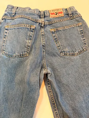 Vintage Y2K Rockies Slim High Rise Mom Jeans 100% Cotton Light Wash Size 7 thumbnail 2