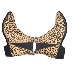 Steve Madden Womens Ankle Boots 7.5 Leopard Print Jerry Calf Hair Pull On Boots‎ thumbnail 5