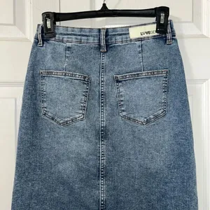 LoveGen Midi Jeans Skirt(Size 26) Blue thumbnail 8