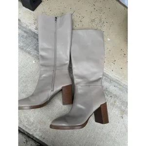 Marc Fisher Women's Gabey Wide Calf Almond Toe Block Heel Dress Boots - US 10M thumbnail 4