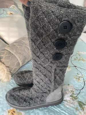 UGG Sweater Boots Grey thumbnail 1