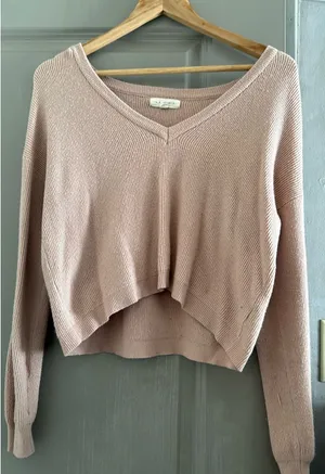 Crop sweater Tan thumbnail 1