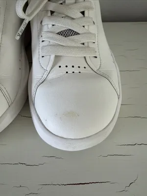 On Running The Roger Advantage White Leather Sneakers CloudTec Walking Sz 7 thumbnail 3