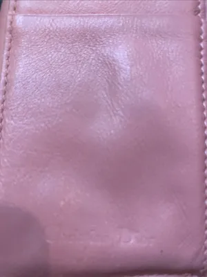 Christian Dior Lady Dior Lotus Quilted Patent Leather Cannage Wallet in Peachy Pink thumbnail 6