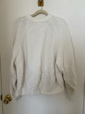 Madewell White Sweater thumbnail 4
