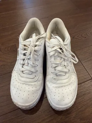 Puma Women’s White Cali Wedge Women's Wedge Sneakers Size 8 - C72-001 thumbnail 7