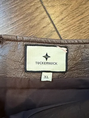 Tuckernuck Brown Faux Leather A-Line Mini Skirt Size XL - C30-121 thumbnail 2