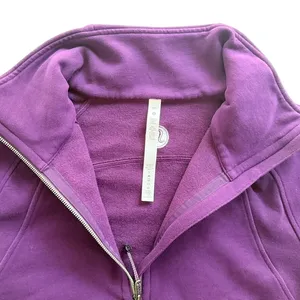 Lululemon Scuba Oversized Funnel Neck Sweatshirt Dramatic Magenta Purple Sz M/L thumbnail 3
