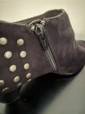 Laura Ashley Faux Suede Ankle Boots with Silver Studs Lafindon 9 Whimsigoth thumbnail 8