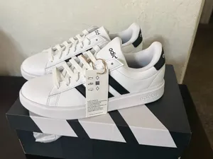 adidas White and Black Women's Athletic Sneakers thumbnail 8