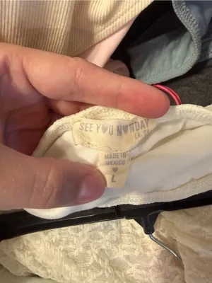 See You Monday White Lace Strapless Wrap Top thumbnail 3
