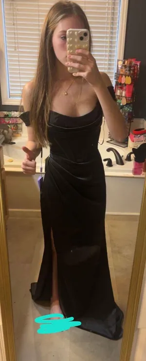 black prom dress Size 0 thumbnail 4