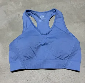 AYBL Blue Racerback Sports Bra small thumbnail 1