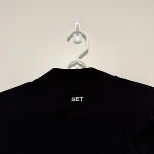 Set Active‎ Black Sportbody Sporty Warm Up Full Zip Athletic Jacket Size Medium thumbnail 6