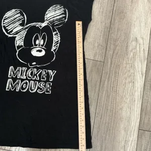 Disney Mickey Mouse Black Tunic‎ Top Womens L/XL Lace Back Detail thumbnail 5