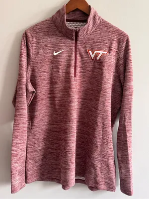 Nike Virginia Tech Hokies Dri-FIT Quarter Zip Pullover Maroon XXL thumbnail 1