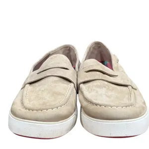 Cole‎ Haan Nantucket 2.0 Penny Loafers Womens 10.5 Beige Suede Light Academia thumbnail 5