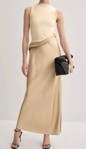 Nanushka Cobee satin Maxi Dress Small thumbnail 1