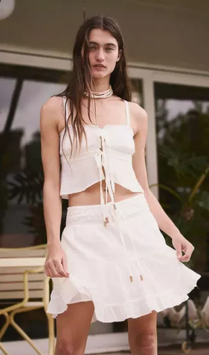 Free People White Skirt Set thumbnail 1
