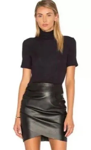 Theory black turtleneck top NEW thumbnail 1