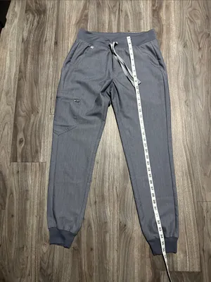 Figs Gray Drawstring Jogger Scrub Pants thumbnail 7