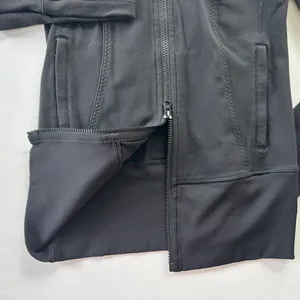 Lululemon Nice Asana Jacket Black Size 4 Long Full Zip Luon Travel Layer Outdoor thumbnail 5